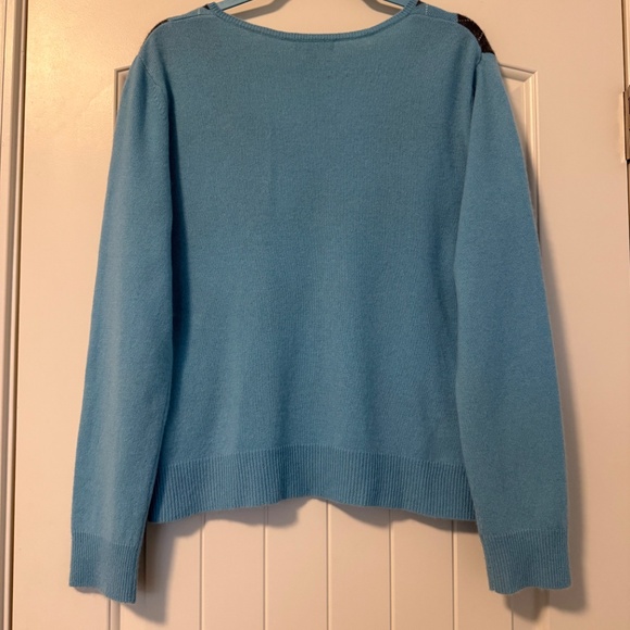 APT 9 Women’s‎ 100% Cashmere Blue Pullover Sweater Size XL - Picture 3 of 7